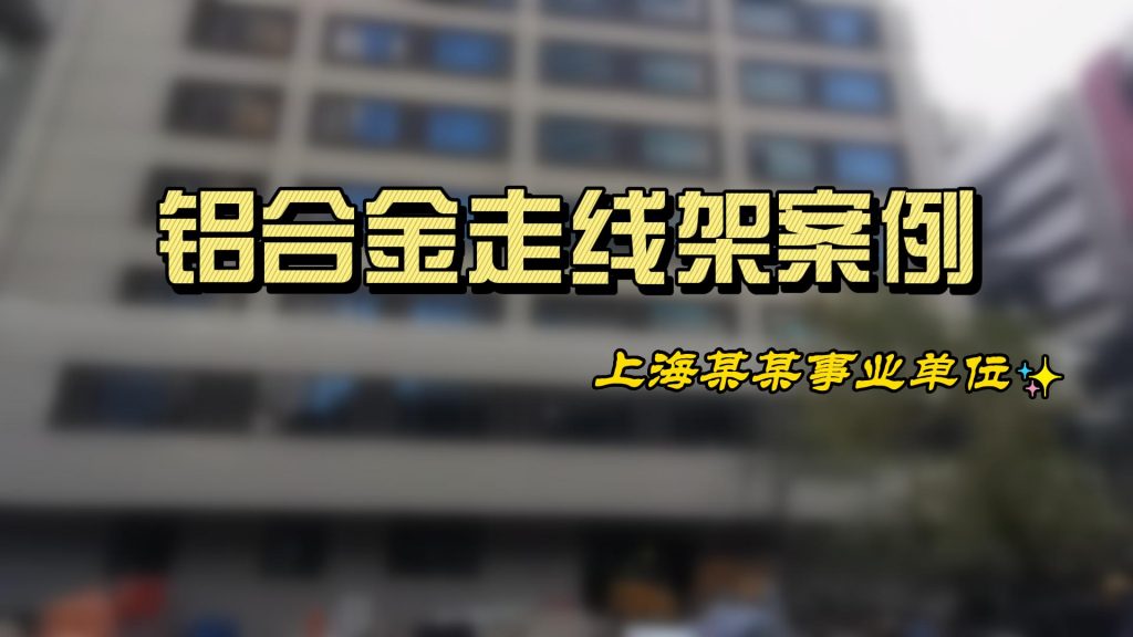 凤图布线铝合金走线架案例分享 上海某事业单位机房